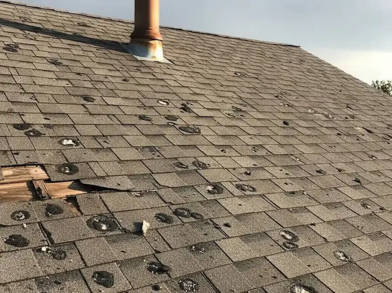 How Much Hail Damage Do You Need to Replace a Roof? (Houston Homeowner’s Guide)